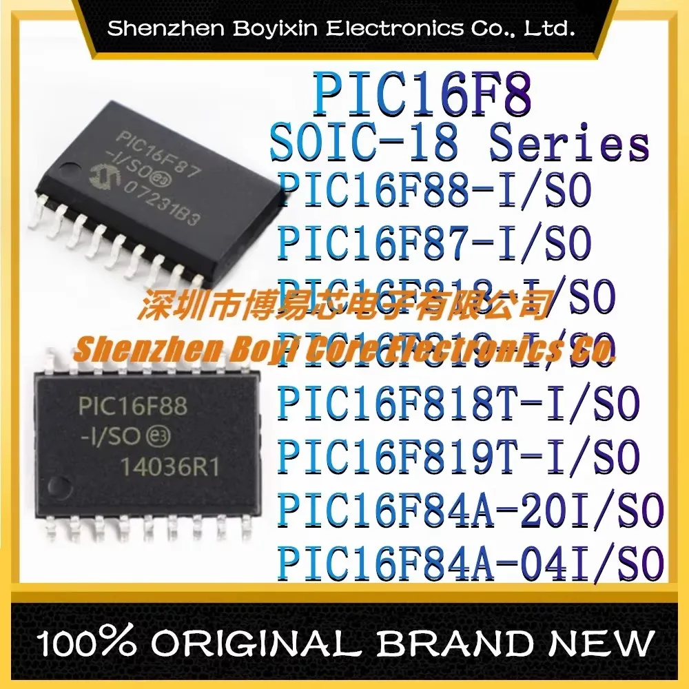 PIC16F88-I/SO PIC16F87-I PIC16F818-I PIC16F819-I PIC16F818T-I PIC16F819T-I PIC16F84A-20I PIC16F84A-04I пластиковый корпус