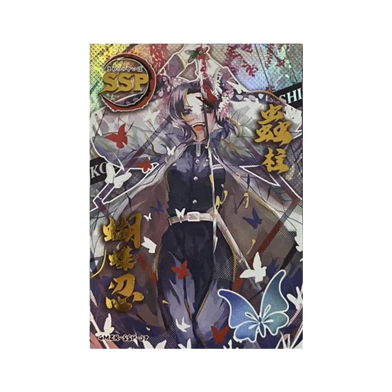 Аниме Demon Slayer Редкие SP SSP Игры Коллекционные карты Kochou Shinobu Tomioka Giyuu Uzui Tengen Игрушки