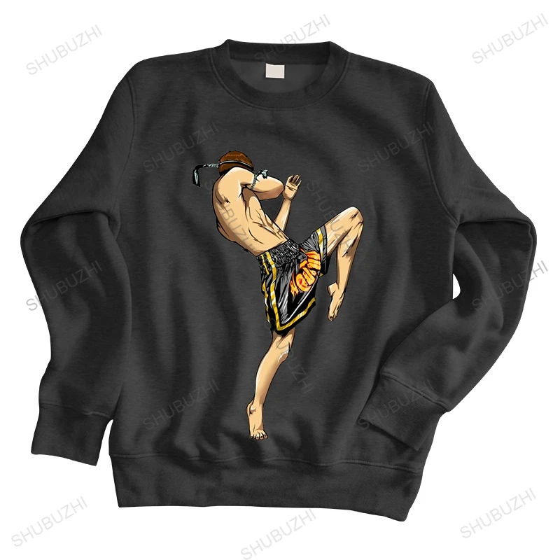 

men autumn sweatshirt black hoody Muay Thai Boy hoodies Pure Sportswear thinnage hoodies For MMA brand spring hoodie