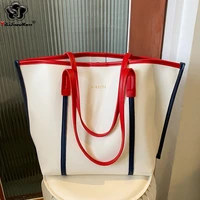 fashion large tote bags for women simple ladies hand bags soft pu leather handbags new elegant shoulder bag women designer sac