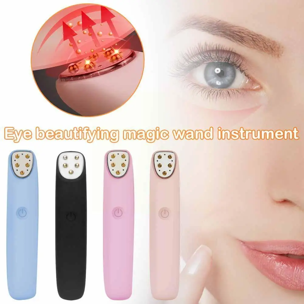 

EMS Electric Eye Massager Heat Eye Care Machine Anti Anti Circle Puffiness Wrinkle Dark Relieve Device Lift Fatigue Aging F J1G4