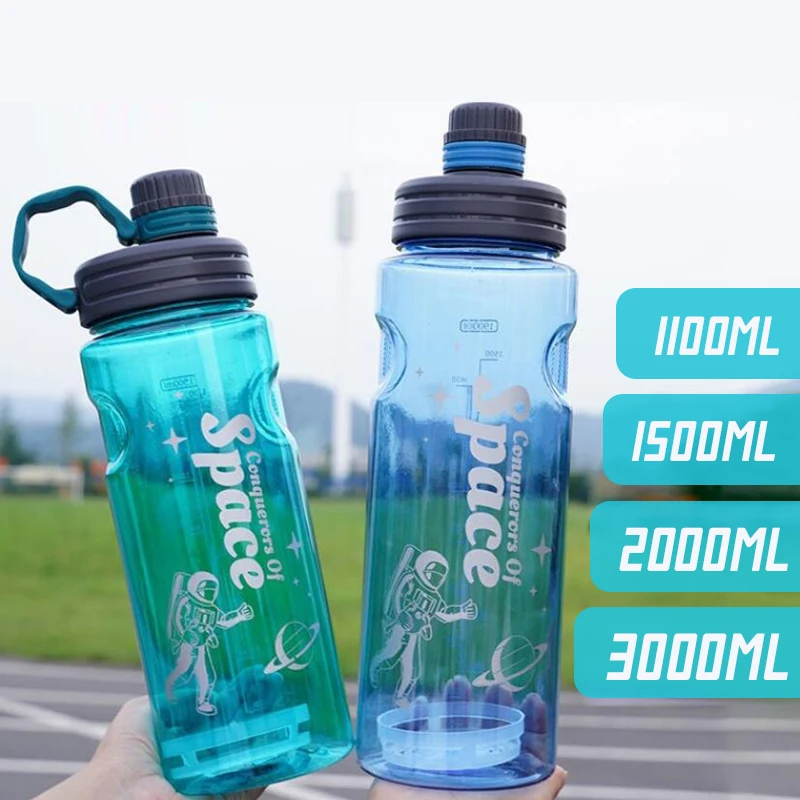 

Sport Water Bottles BPA Free Portable Gym Anti-fall Leak-proof Large Capacity Fitness Kettle Plastic Drink Bottle Outdoor