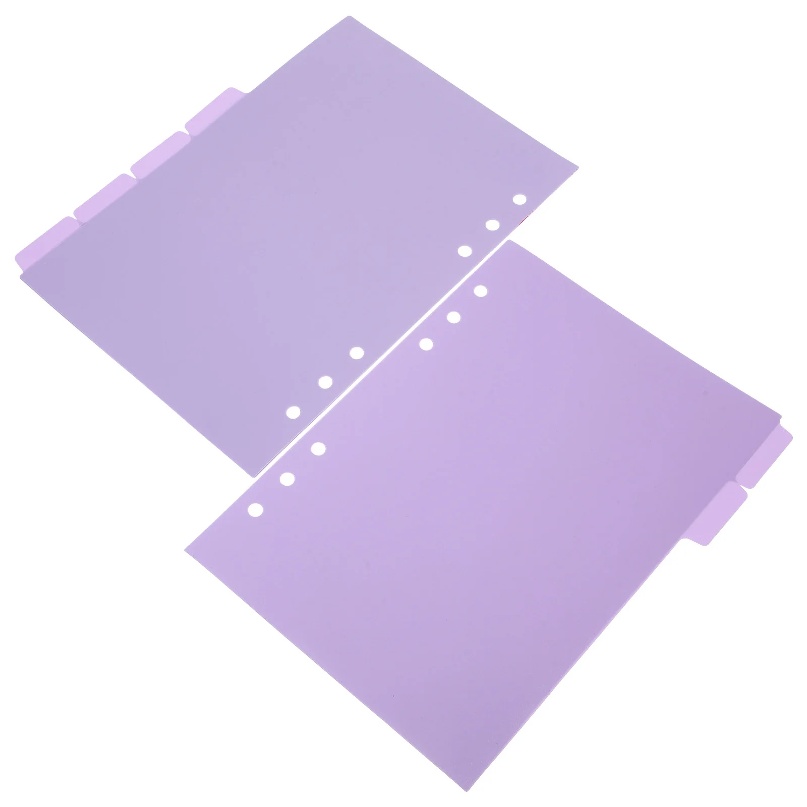 6 szt. Przekładki papieru do segregatorów z zakładkami 6-otworowy dziurkacz Materiały biurowe Plastikowe przekładki Segregatory