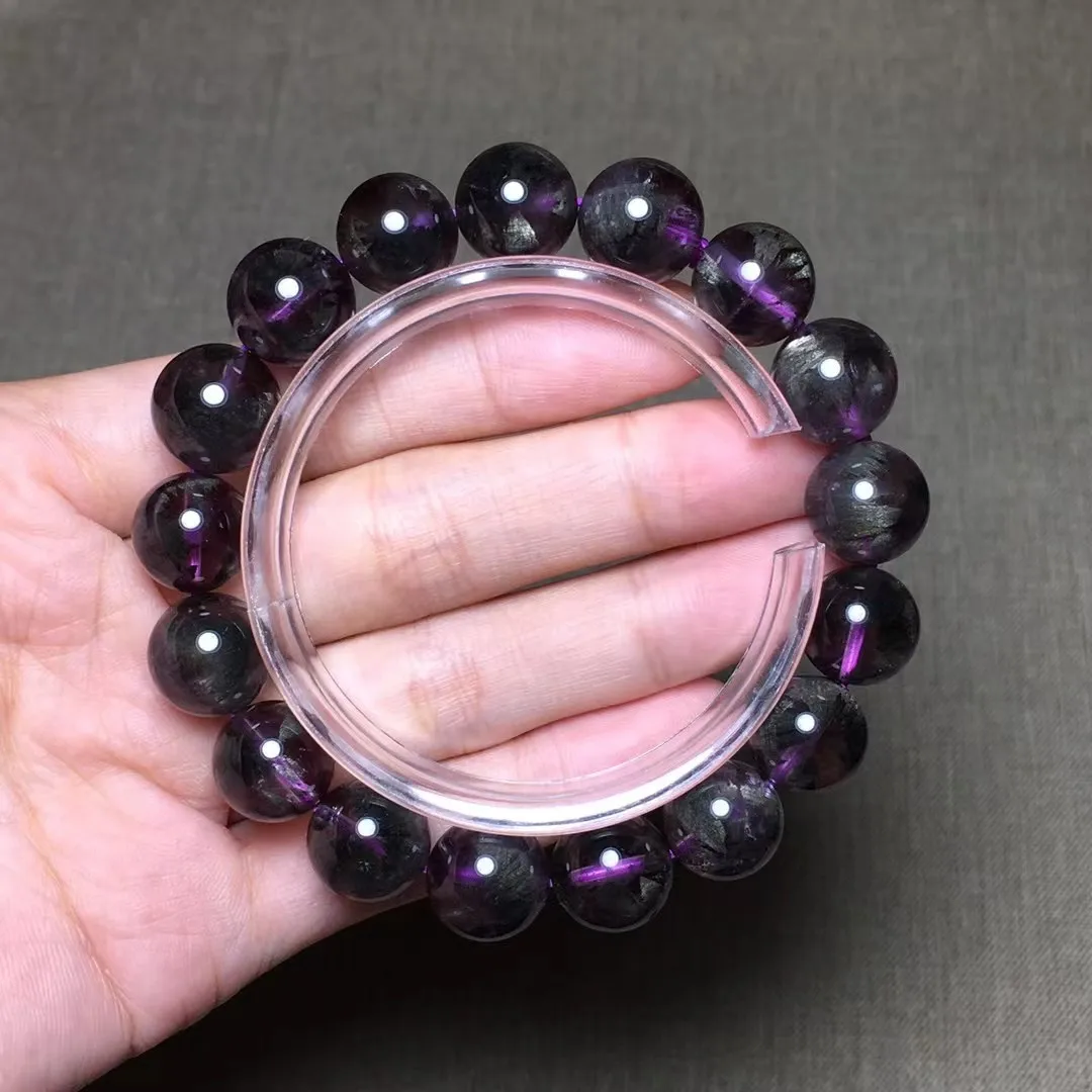 

12mm Natural Auralite 23 Stone Bracelet For Women Lady Men Wealth Beauty Gift Reiki Crystal Energy Beads Jewelry Strands AAAAA