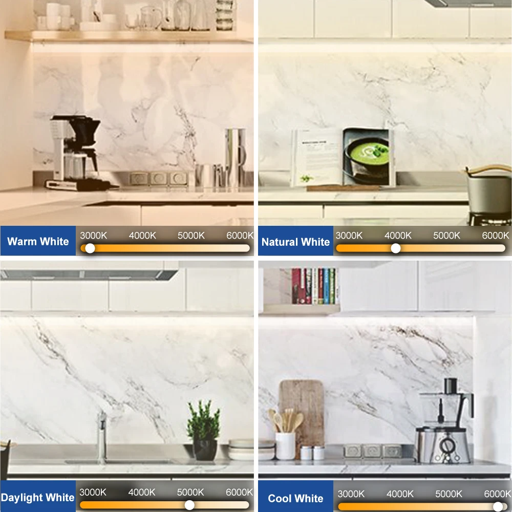 night light under cabinet led lighting kits rf remote control dimmable 3000k warm white natural 6000k cold for kitchen showcase free global shipping