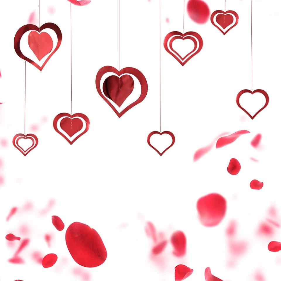 

Heart shaped party decoration set balloon small pendant heart shaped decoration wedding decoration supplies wholesale