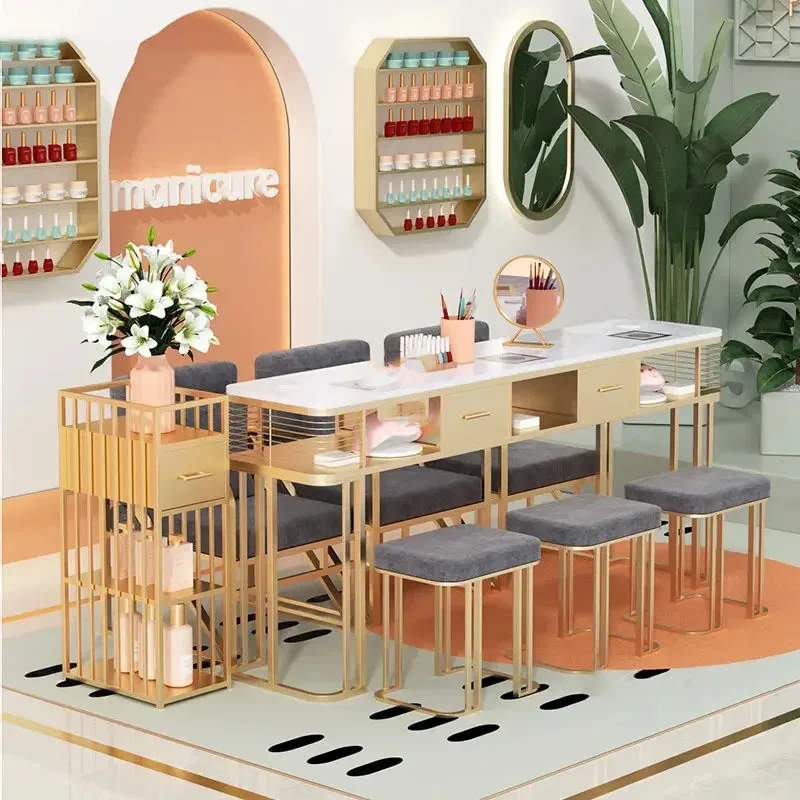 Скандинавский салон красоты технические столы роскошный коммерческий стол для