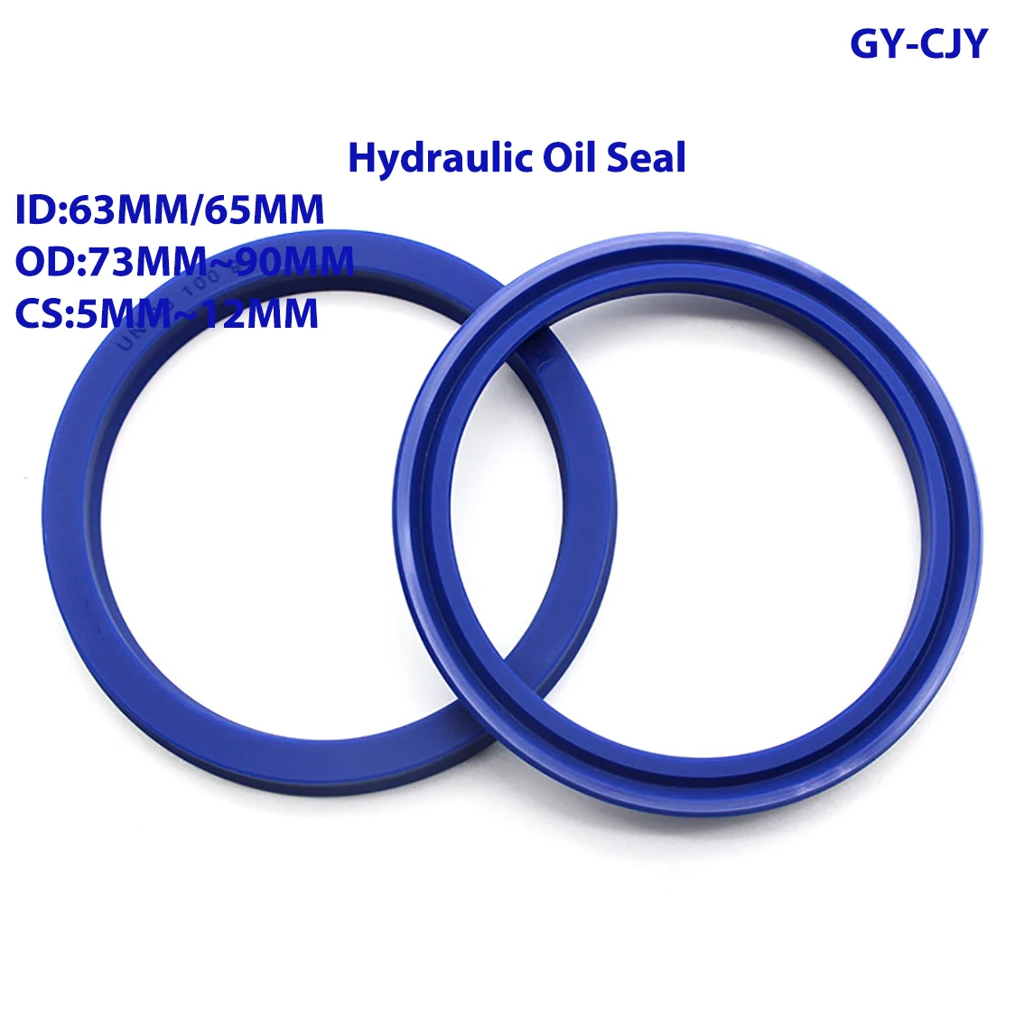 

ID 63mm~65mm UN/UHS/UNS Y Type Ring Polyurethane (PU) Hydraulic Oil Seal Cylinder Piston Sealing Ring Gasket OD 73mm-90mm