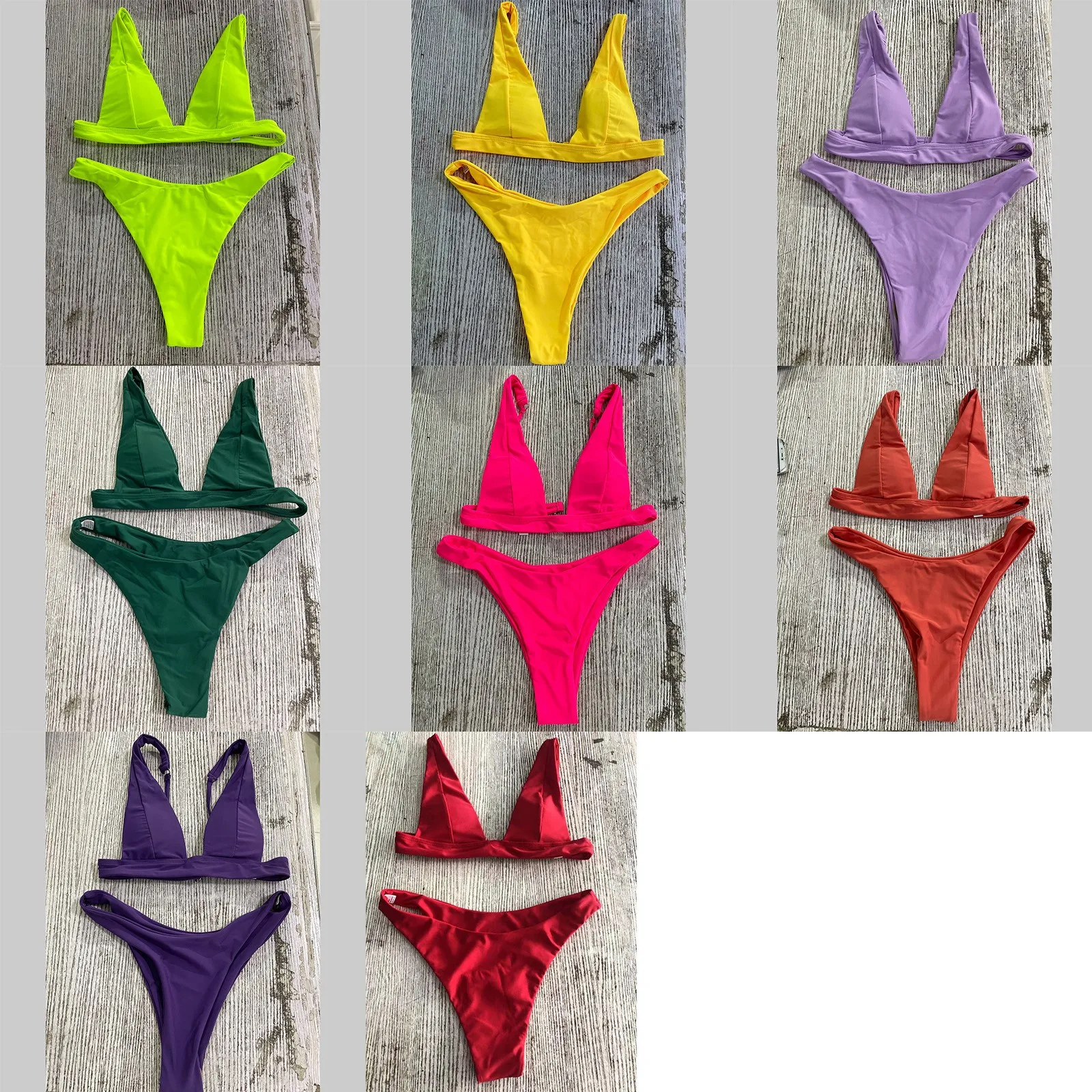 

Женский купальник, комплект бикини, Новое сексуальное бикини 2022, Бразильский купальный костюм, однотонный купальник с пуш-ап, летняя пляжна...