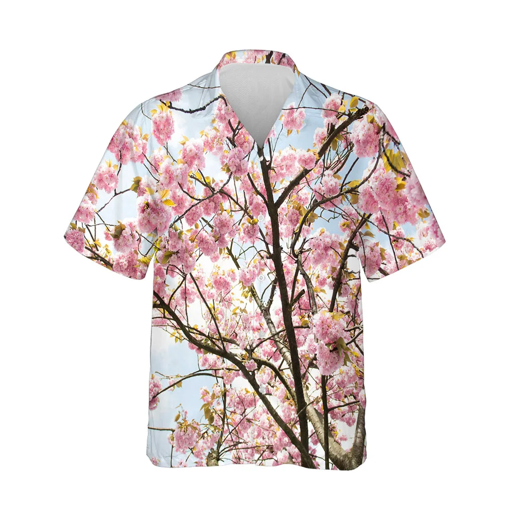 Jumeast 3D Sunflower Printing Blouses Floral Pattern Short Sleeve  Men's Shirt Hawaiian Clothing Shirts For Men Baggy Clothes