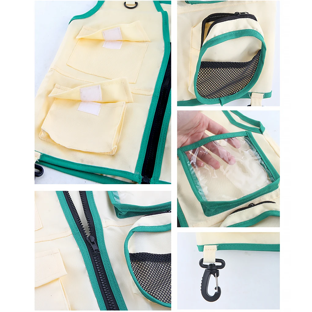 Комплект из приключенческие костюмы и шляпы с несколькими карманами для