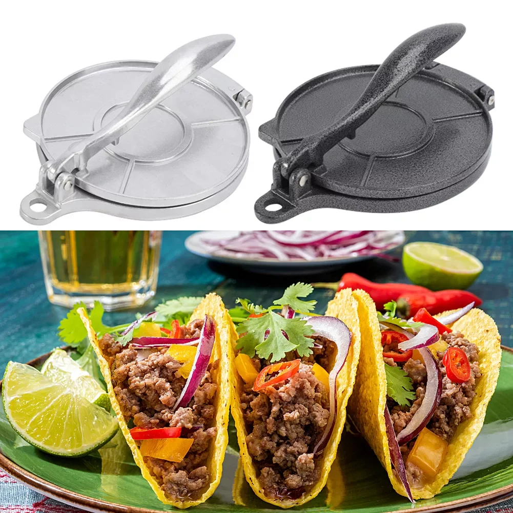 

NEW Tortilla Press Maker 16/20cm Aluminium Alloy Corn Tortillas Dough Pressing Tools Bakeware Tool Kitchen Accessory Supplies