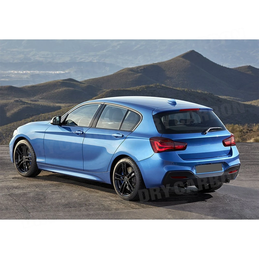 Для BMW 1 серии F20 M Sport M135i M140i 2015 2016 2017 2018 глянцевый черный задний бампер диффузор