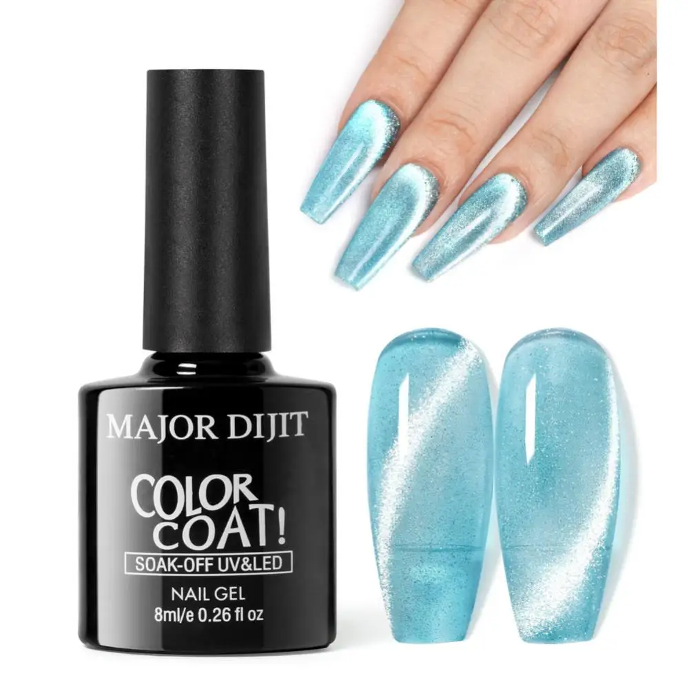 

5ml Cat Magnetic Nail Gel Aquamarine Shiny Nail Gel Polish Semi Permanent 3D Crystal Glitter Laser Gel Soak Off Nail Gel Varnish