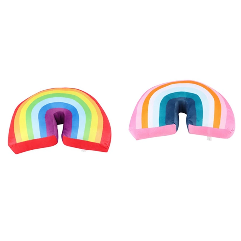

Rainbow U Shape Kids Pillow Neck Pillow Cushion Cute Baby Pillows Sleep Toys Stuffed Dolls Birthday Gift