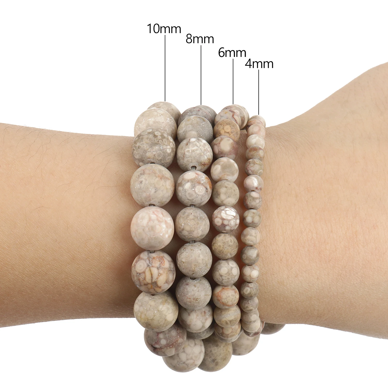 Бусины Из Натурального матового медицинского камня, 4/6/8/10 мм, Maifanite, круглые бусины-разделители для изготовления ювелирных изделий «сделай сам», браслетов, ожерелий, аксессуары