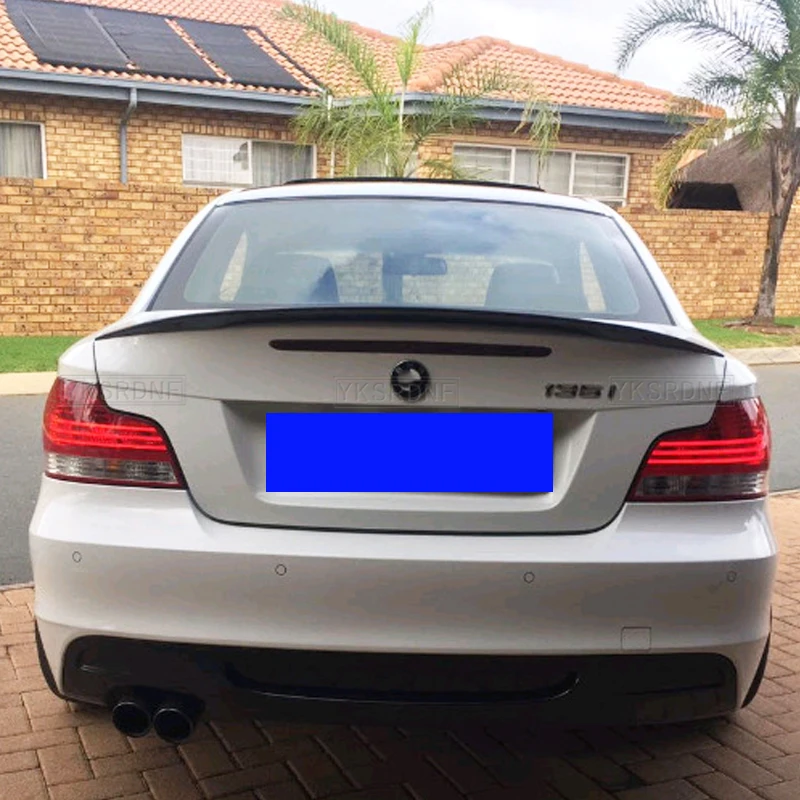 Глянцевый черный и карбоновый задний спойлер из АБС-пластика автомобильное