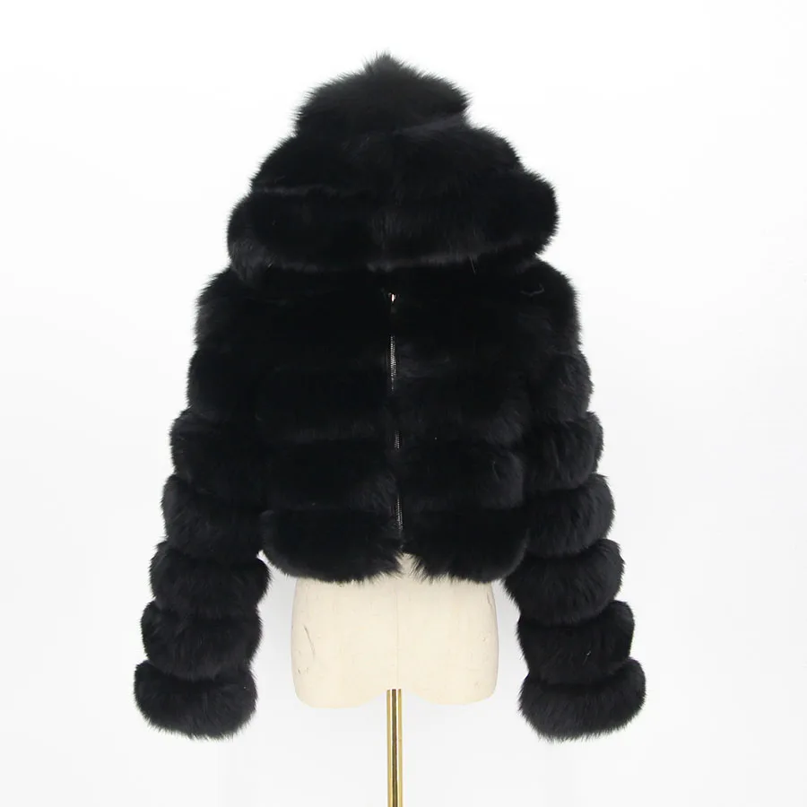 Winter Real Fox Fur Short Coats Women Fashion Temperament Warm Fur Jacket High Quality Joker Natural Fur Outerwear For Women