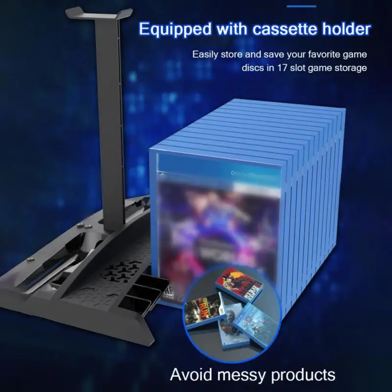 

Беспроводная игровая док-станция 6 в 1, охлаждающий вентилятор, контроллер, 6 в 1