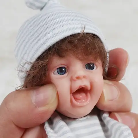 Реалистичные детские куклы для новорожденных мини милые маленькие детские силиконовые полностью закрывающие тело
