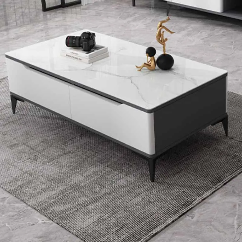 

Luxury Square Coffee Tables Living Room Design Coffee Tables Modern Marble Storage Mesa Auxiliar Mobili Per La Casa Decoration