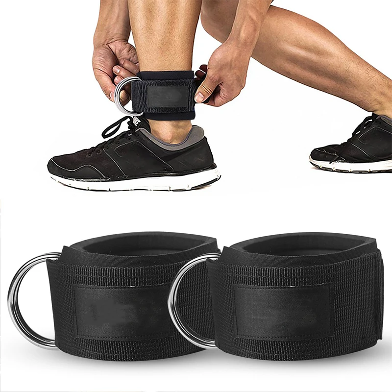 

Fitness Equipment Ankle Straps Yoga Double D-ring Adjustable Ankle weight Leg Training Brace Support Sport Safety Abductors