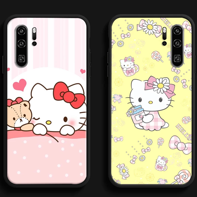 

NEW Hello Kitty Phone Cases For Huawei Honor Y6 Y7 2019 Y9 2018 Y9 Prime 2019 Y9 2019 Y9A Back Cover Coque Soft TPU Funda