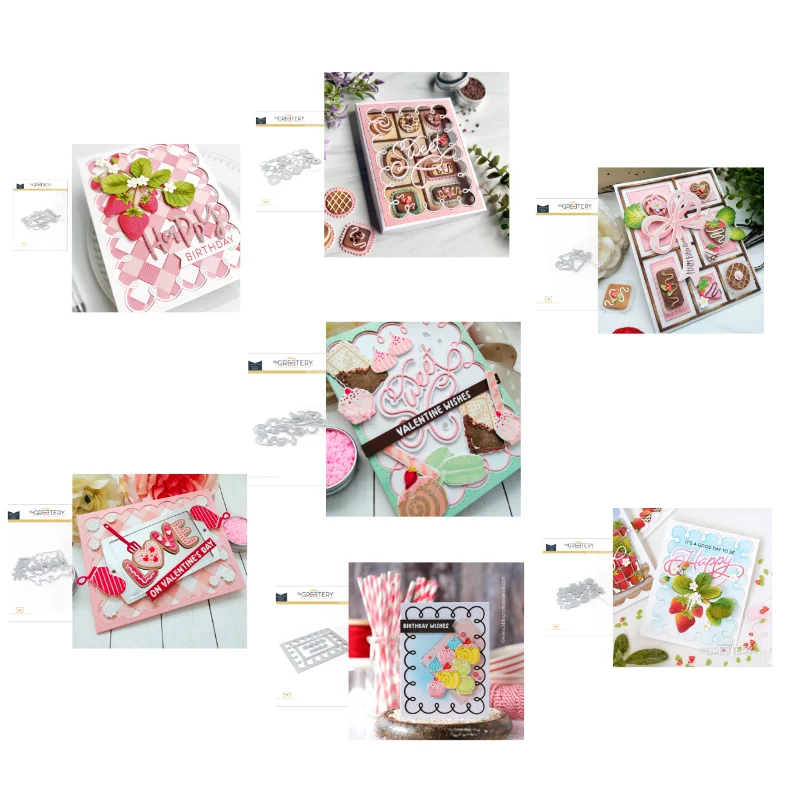 

February 2022 new candy metal cutting die scrapbook photo album decorative embossed paper card handicraft die