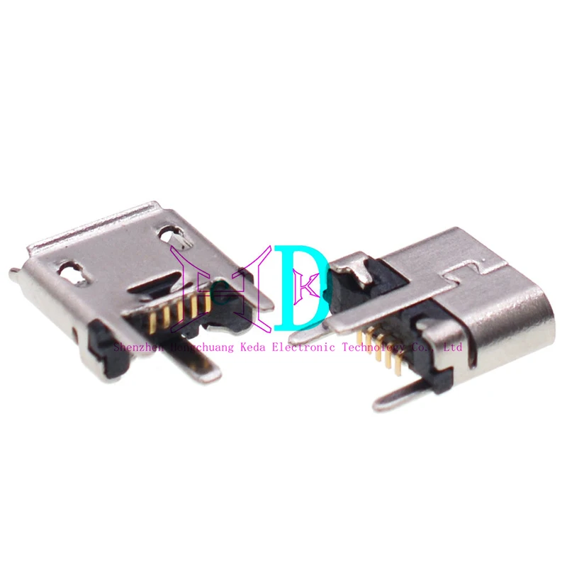 10 шт. Micro 5P USB гнездо MK180 градусов SMT разъем с высокой длинной ножкой вертикальная