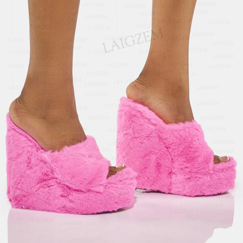 

Женские туфли-лодочки ручной работы, на танкетке, 38-52