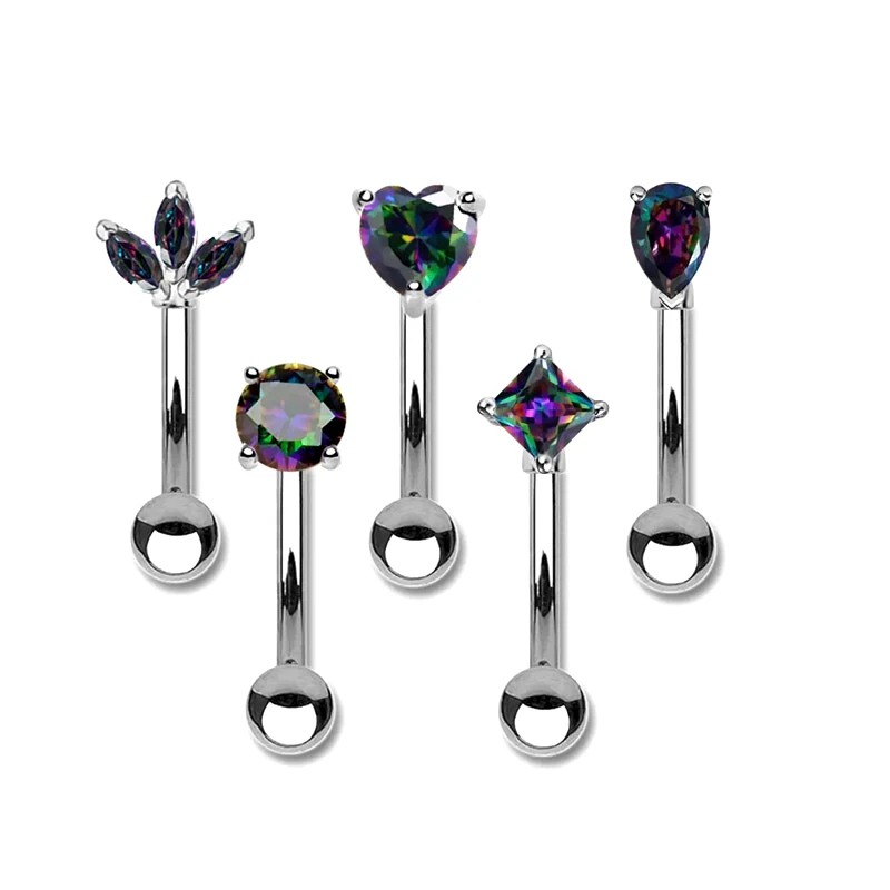 Украшения для бровей в виде сердечек