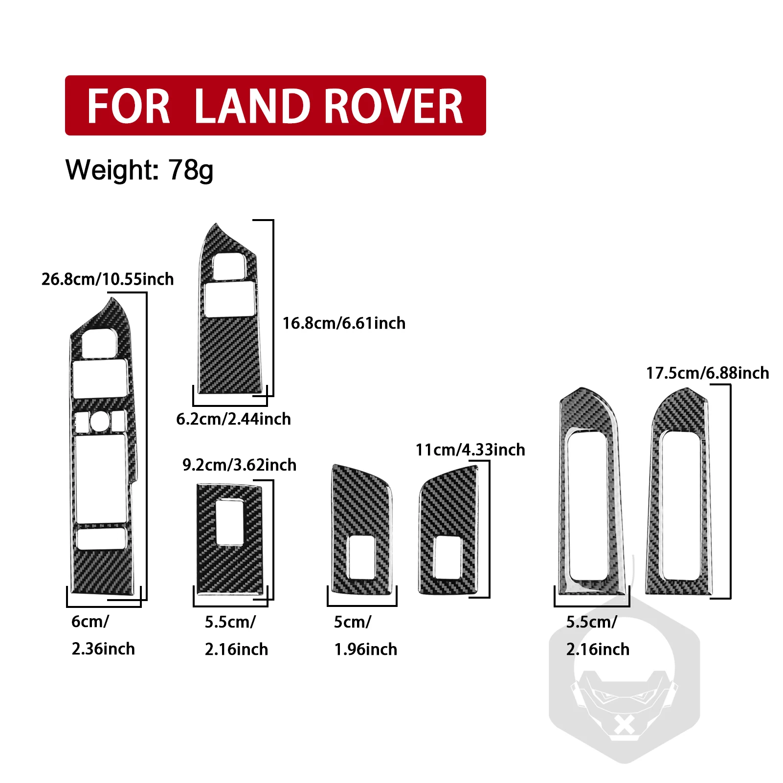 Для Land Rover Defender 2020-2023 крышка для подъема окна из углеродного волокна аксессуары