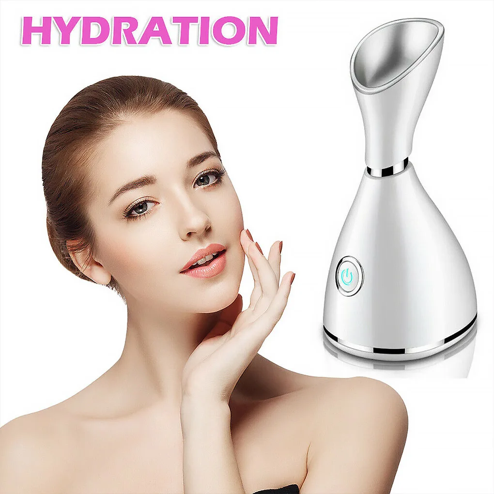 

Face Steamer Facial Skin Nourish Moisturizing Nano Atomizer Temperature Control Auto Shut-off Mist Sprayer EU Plug