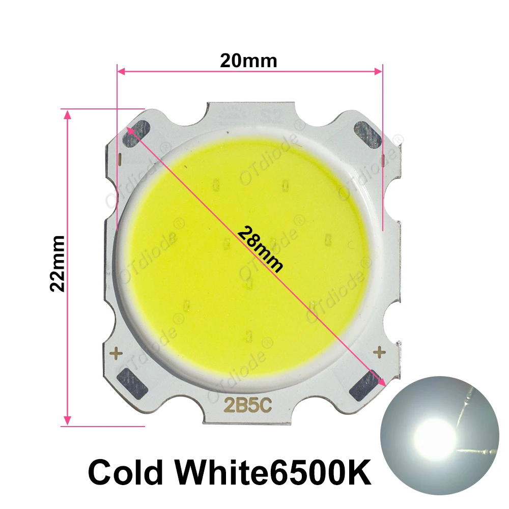 

OTdiode 2820 COB светодиодный модуль 3Вт 5Вт 7Вт 10Вт 12Вт