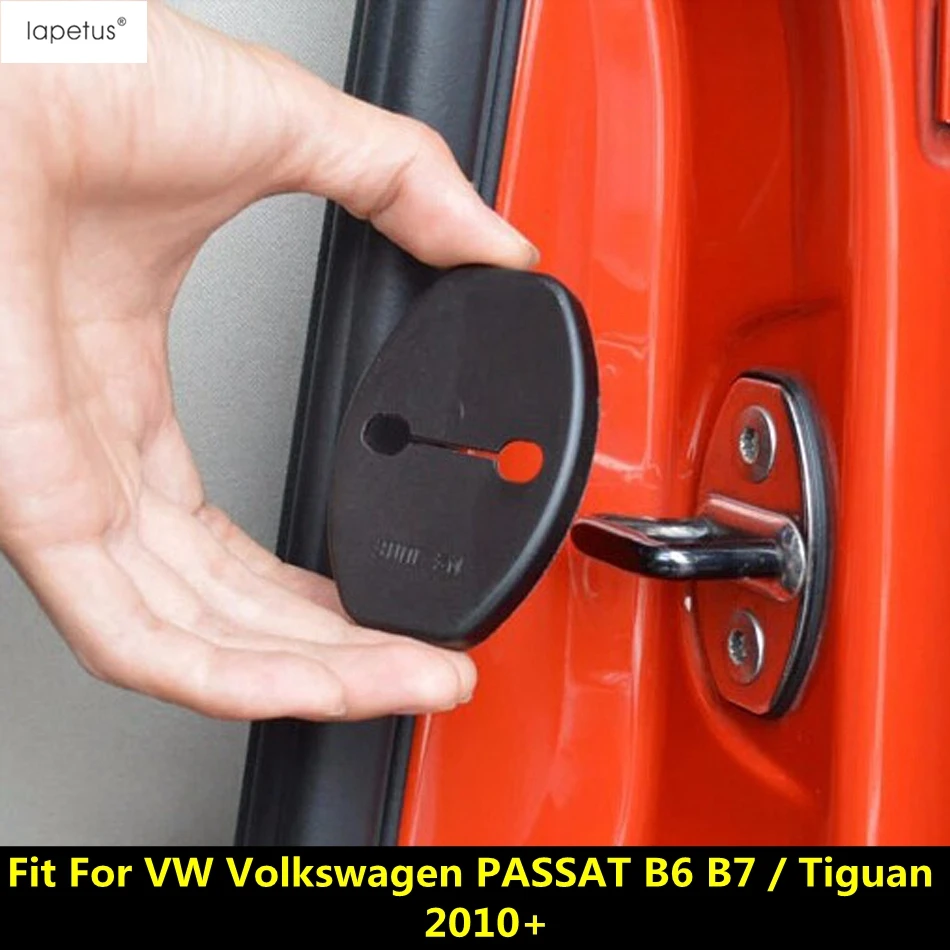 

Car Door Lock Buckle Plastic Protective Cover Kit Trim Interior Accessories For VW Volkswagen PASSAT B6 B7 / Tiguan 2010 - 2022