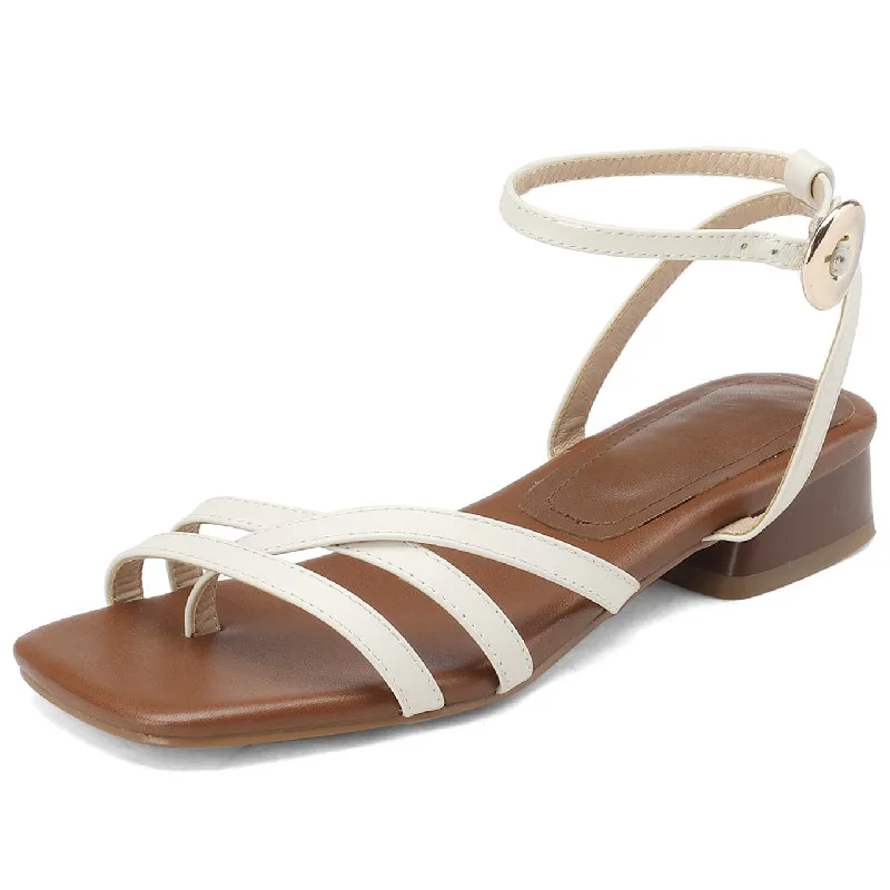 

Женские босоножки Dilalula на низком каблуке, летние повседневные офисные туфли-лодочки из натуральной кожи с тонкими ремешками, новинка 2023