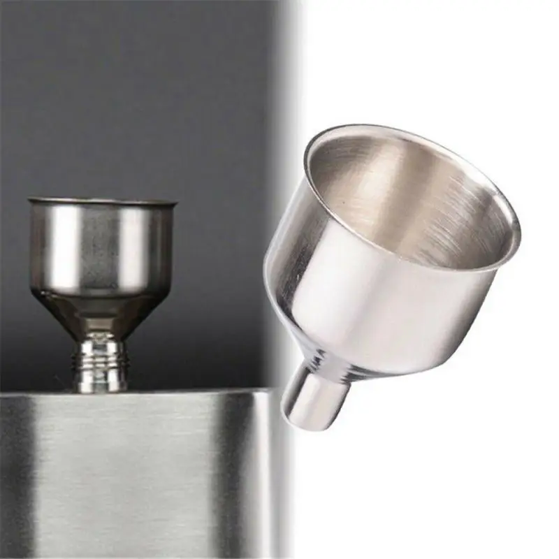 

1PC Funnel 2 inch Stainless Steel Portable Mini Small Mouth Funnels Bar Wine Flask Universal Long-mouth Funnel Kitchen Accessory