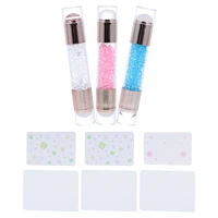 3 sets double end nail art stampers french tip nail art stamper scraper set
