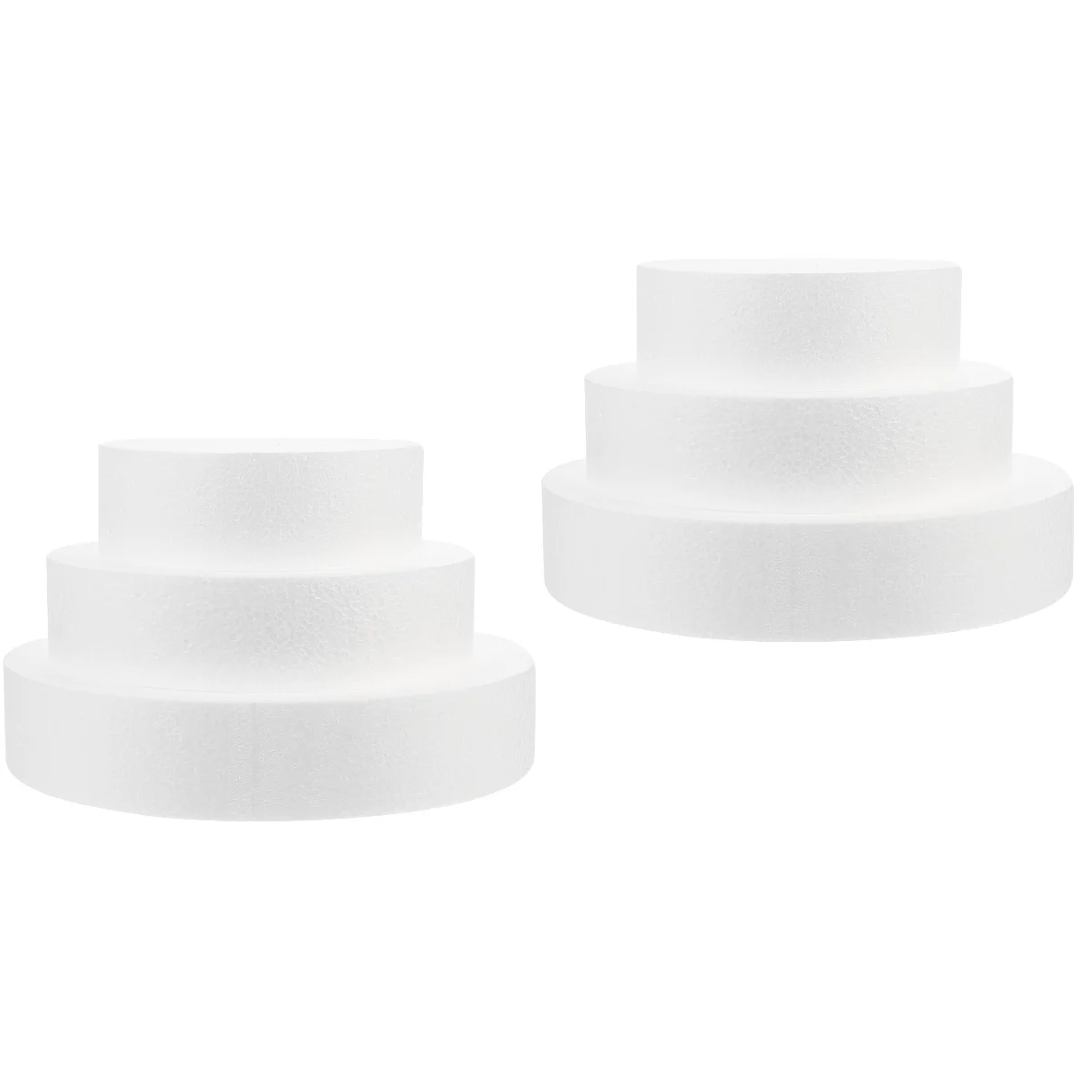 

Cakedummyfake Shapes Styrofoam 3 Circle Round Rounds Practicemolds Modelling Tier