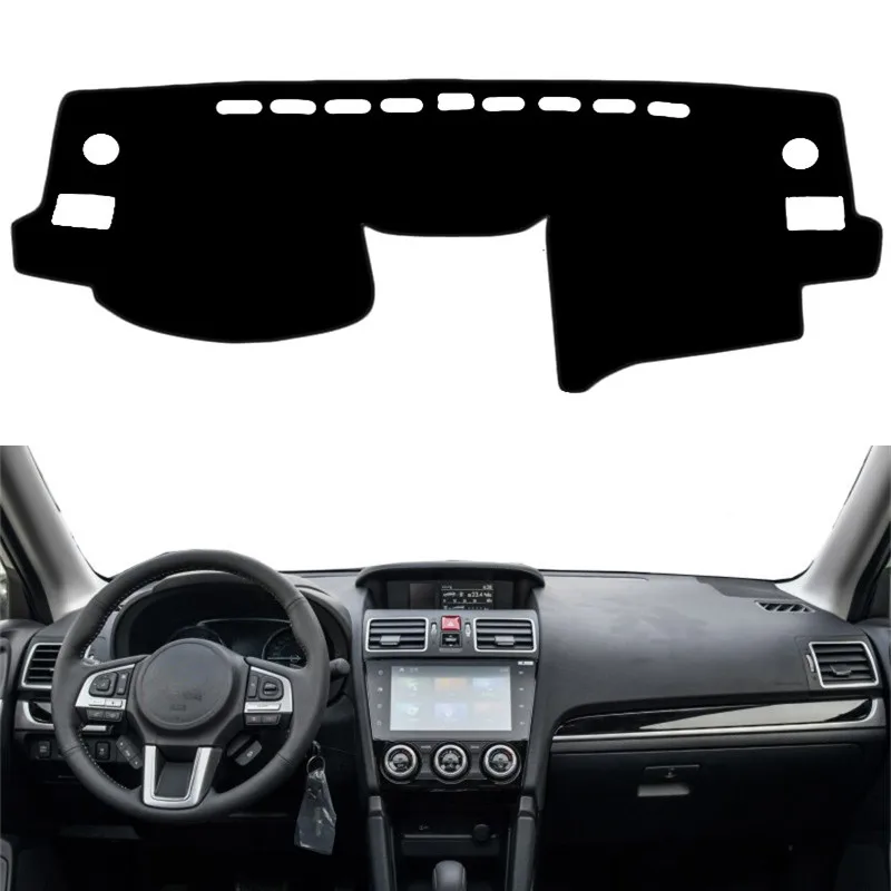 Чехол для приборной панели, Солнцезащитный коврик, коврик для SUBARU Impreza XV WRX 2012-2016 Forester SJ 2014-2018, протектор ковра для приборной панели, автомобильные аксессуары