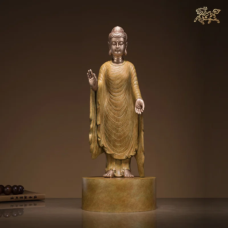 

Азия, Тайланд, буддизм, Высококачественная бронзовая скульптура Dharma Shakyamuni Tathagata, декоративная искусственная домашняя гостиная