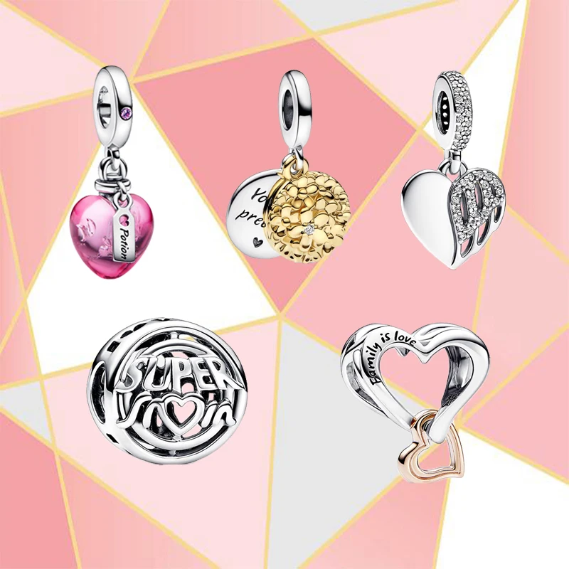 

Женский кулон из серебра 2023 пробы, двухцветный кулон в виде маргаритки, волшебного зелья, Героя мамы, праздничный подарок, 925