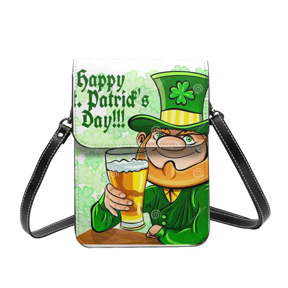 

Crypto St Patrick Shoulder Bag festival Business Student Mobile Phone Bag Gift Stylish Leather Bags