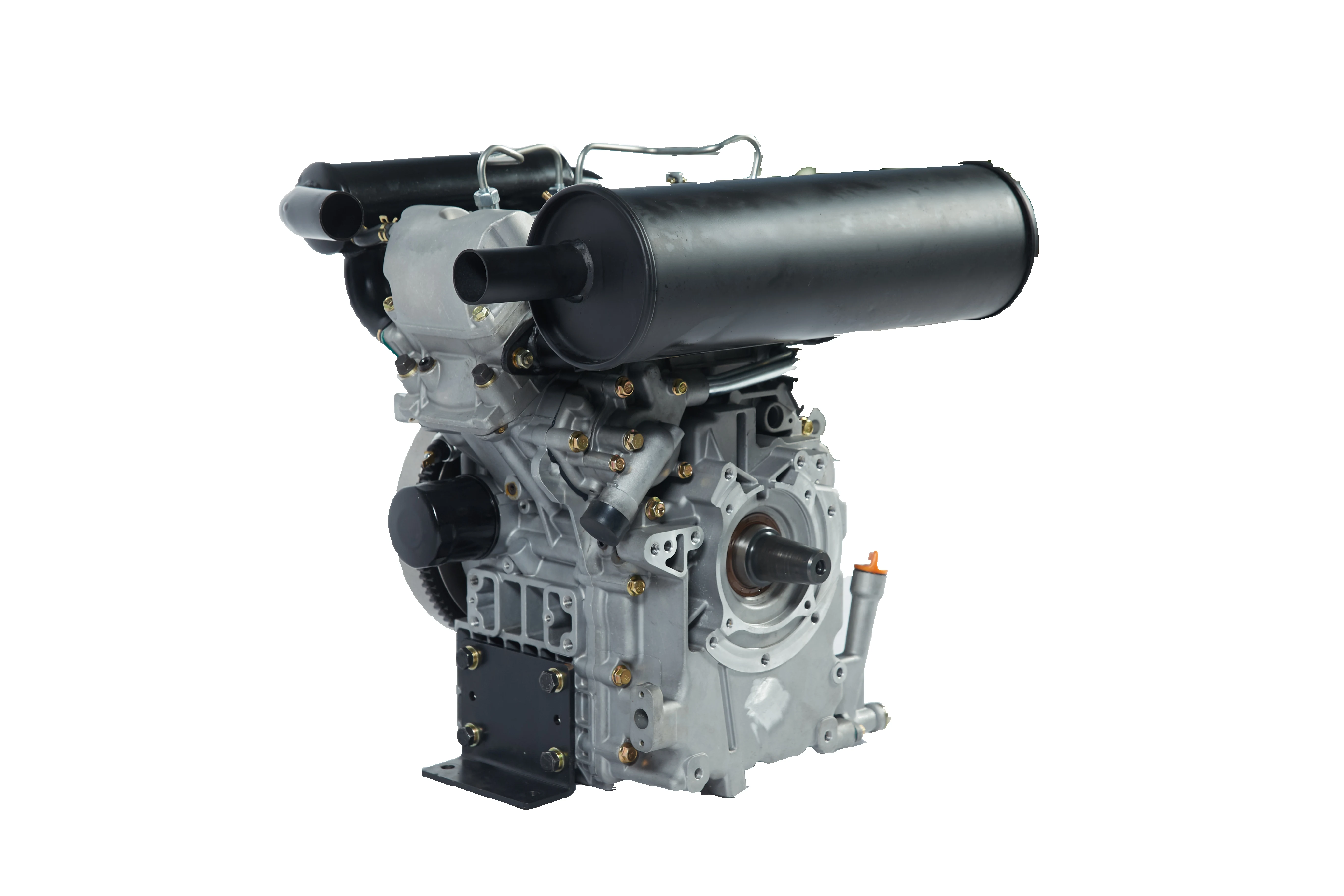 Двухцилиндровый дизельный двигатель с водяным охлаждением KAIST V-TYPE