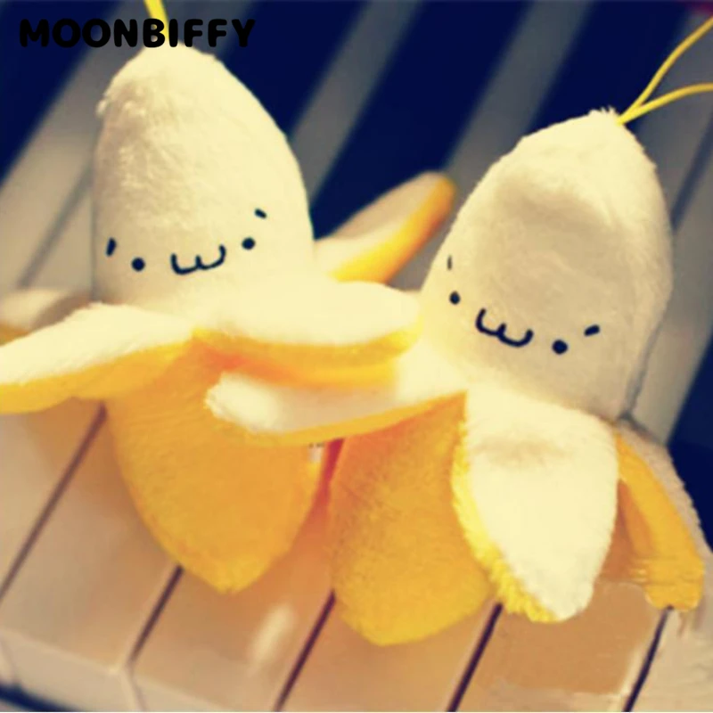 

Stuffed Plush Plants 1Pcs Kid Super Cute Banana Doll Mini Key Hook Pendant Toy Keychain Juguetes Couple Pendant Bag Kawaii