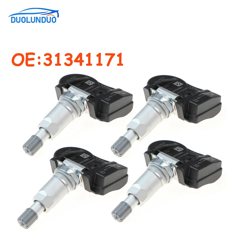 

4 PCS 31341171 Tire Pressure Sensor TPMS 31341893 for Volvo C30 C70 S40 S60 S70 S80 V40 V50 V60 V70 XC60 XC70 XC90