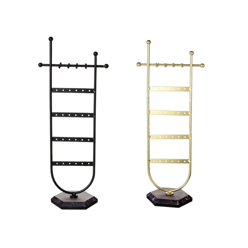 

Earring Holder U-Shape Jewelry Organizer Display Stand Marble Base Necklaces Wholesale