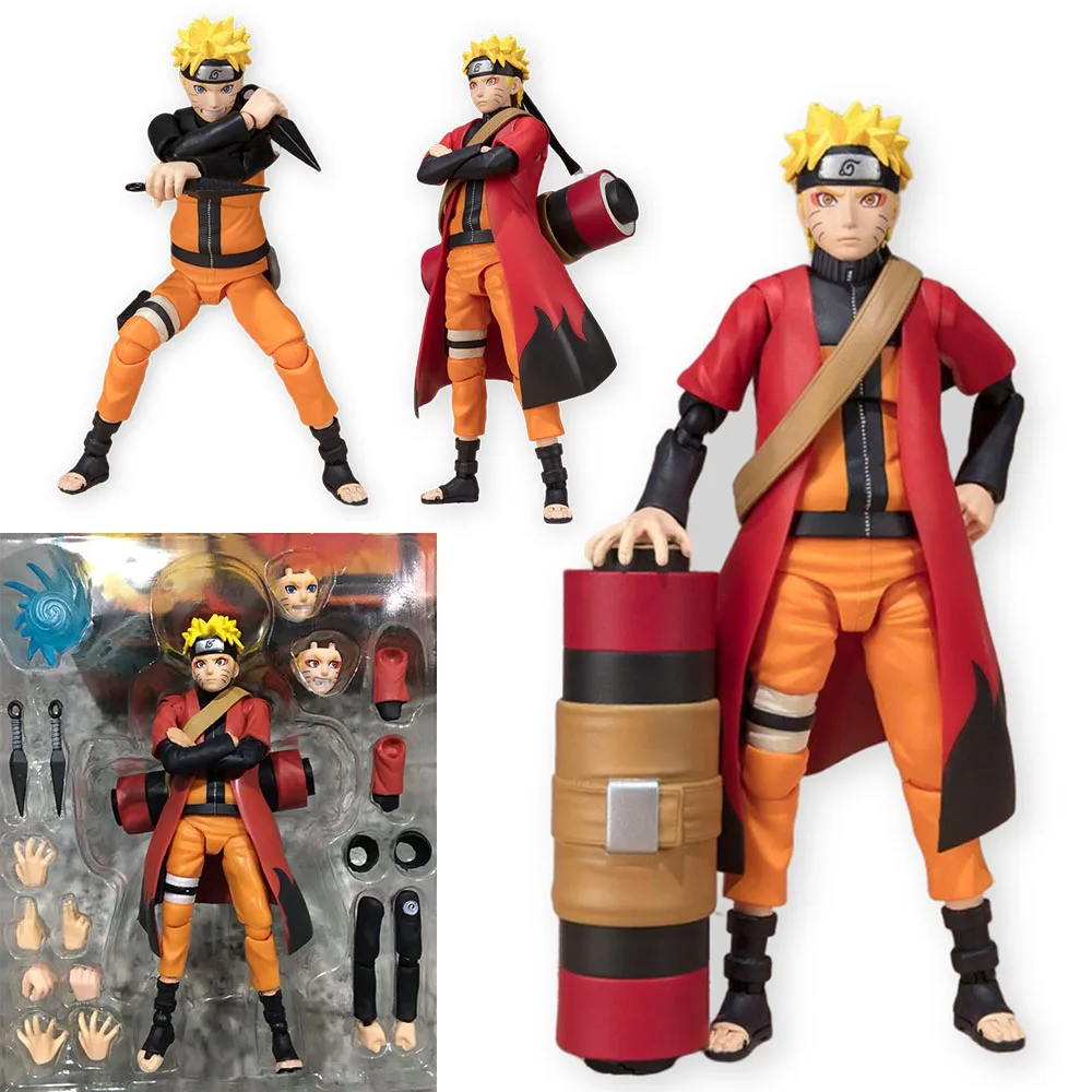 

Naruto Shippuden Shf Uzumaki Rasengan Action Figures Super Movable Joints Face Change Anime Figurines Model Toys Birthday Gift