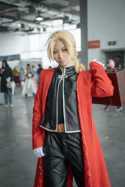 Цельнометаллический костюм аниме для косплея алхимика Эдвард Элрик