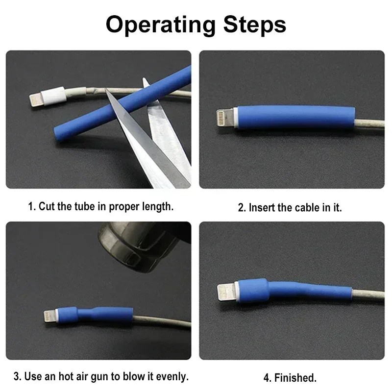 1 метр 4:1 термоусадочная трубка с клеем двойными стенками 6 8 12 16 24 40 52 72